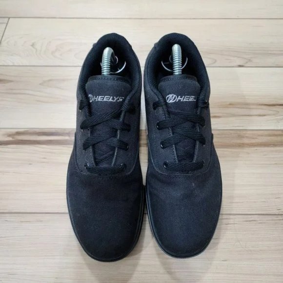 Heelys Launch Adult Black Canvas Skate Shoes With Wheels 770155 Men's Size 8 - Picture 4 of 7